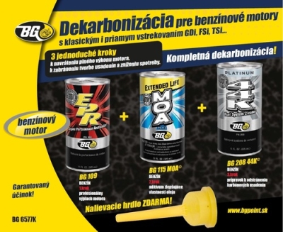KIT DEKARBONIZACE BENZÍNOVÝCH MOTOROV 3x325ML