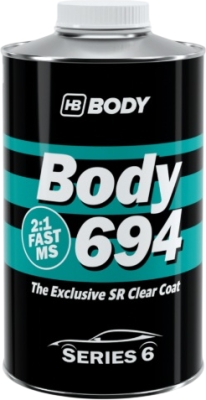 HB BODY 694 FAST CLEAR MS SR 2:1 EXCLUSIVE, rýchloschnúci akrylový lak 1L