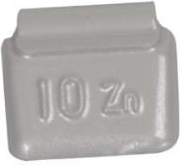TIP-TOPOL Zinkové naklepávacie závažia na oceľové disky 10 g, sivé, 100 ks – TPZNSTD-S-010