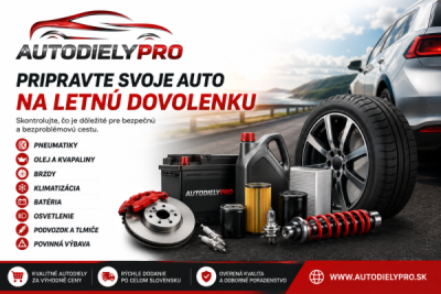 Čo skontrolovať na aute pred letnou dovolenkou? Kompletný sprievodca | AutodielyPRO.sk