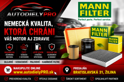 MANN-FILTER – Nemecké filtre pre ochranu motora aj kabíny | AutodielyPRO.sk