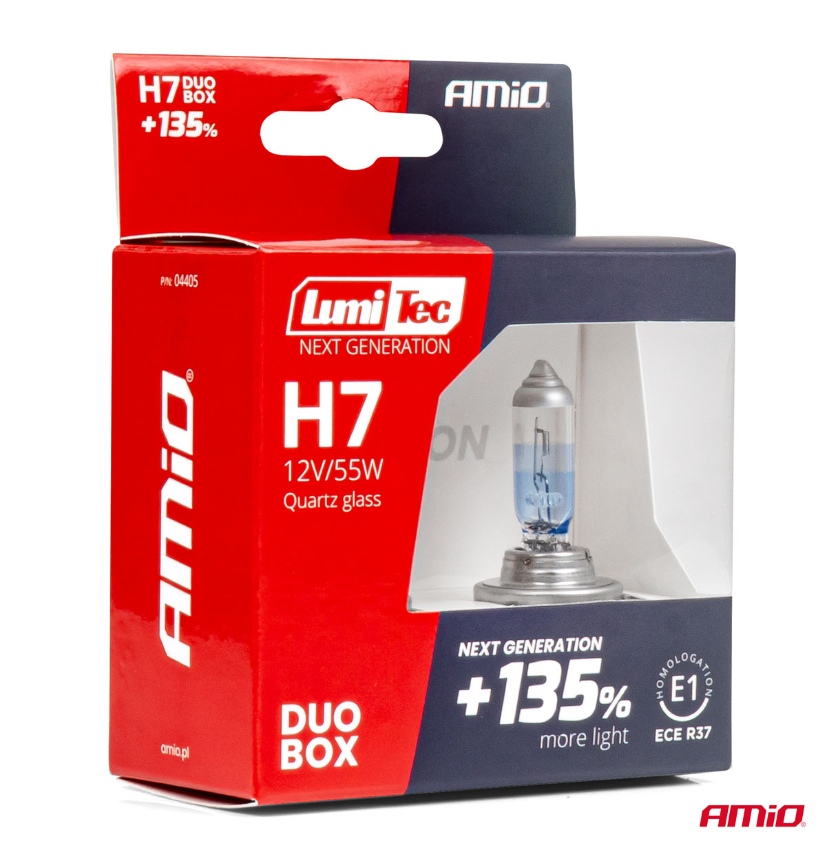 Halogenové žiarovky H7 12V 55W LumiTec NEXT GENERATION +135% DUO AMiO-04405