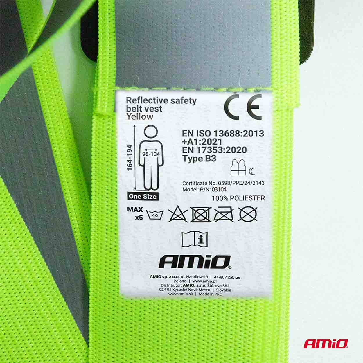 Reflexné traky, zelený univerzálne AMiO-03104