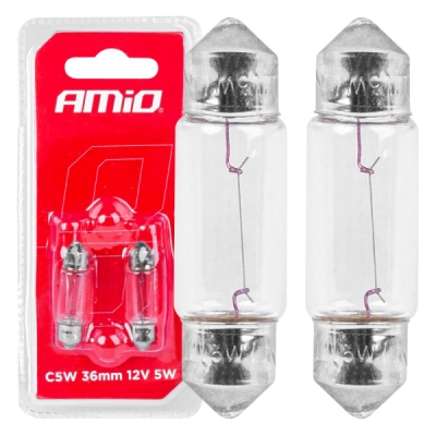 Halogénové žiarovky C5W Festoon SV 8,5-8 36mm 12V 2ks blister