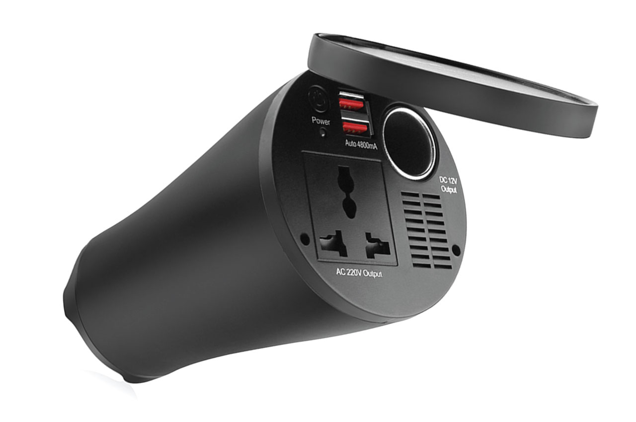 Menič napätia AMiO 12V/230V 150W/300W 2xUSB PI02 AMiO-02469