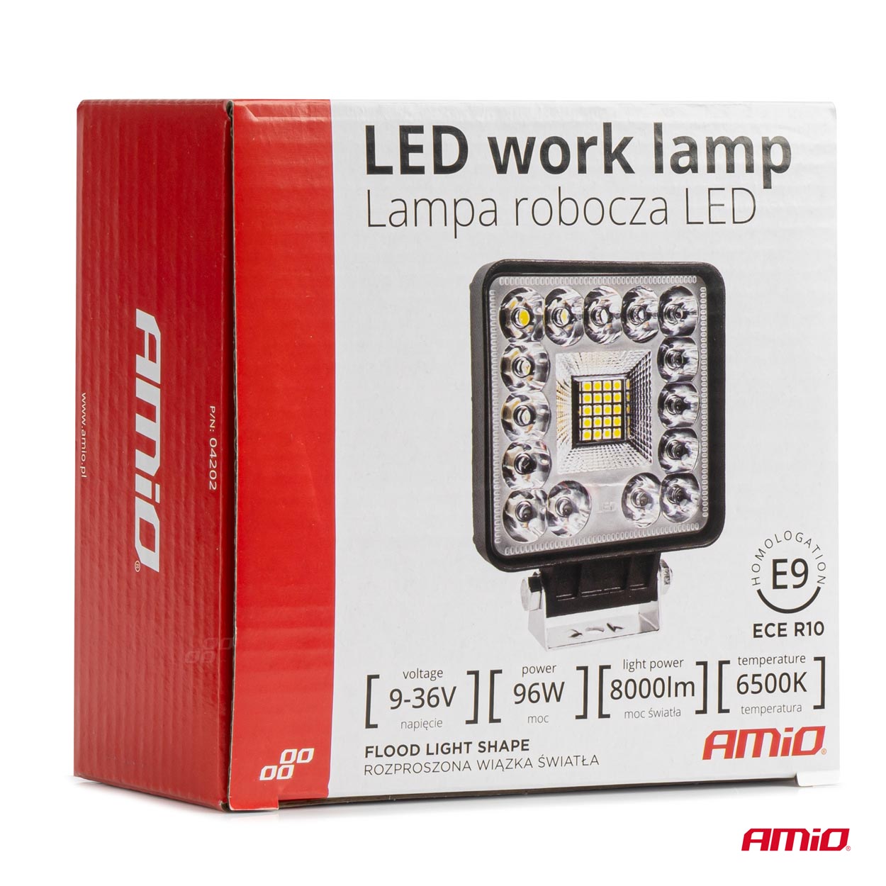 Pracovné LED svetlo AWL61 96W 6500K 8000lm 9-36V AMiO-04202