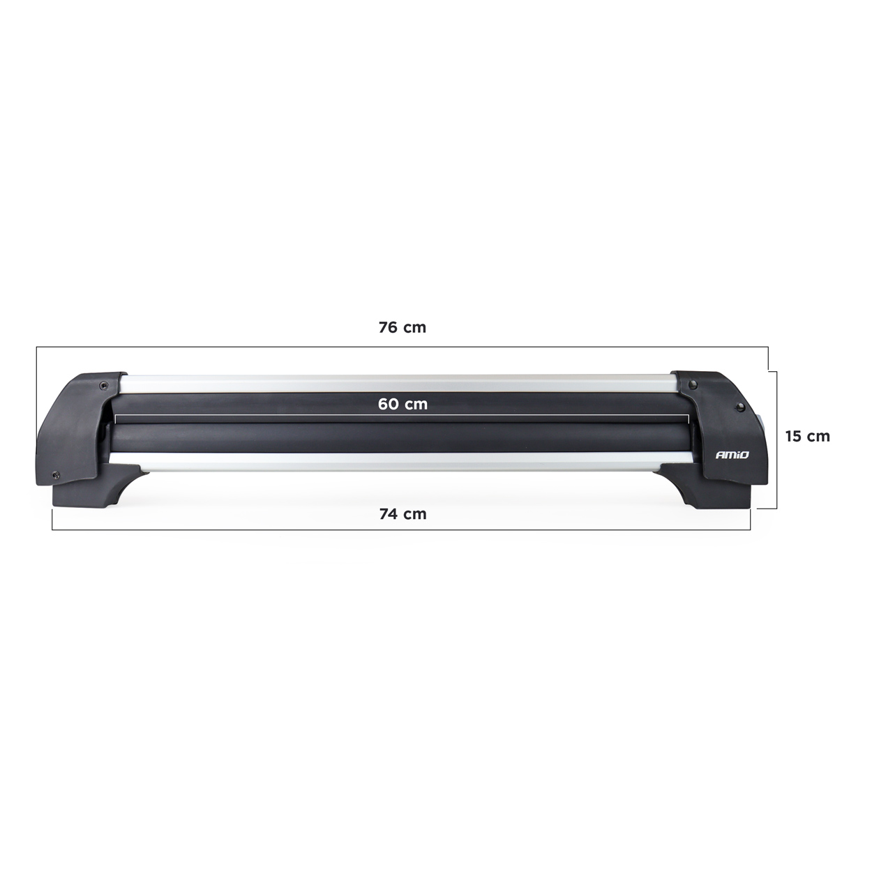 Strešný nosič na lyže/snowboard 760mm SSR-01L AMiO-02591