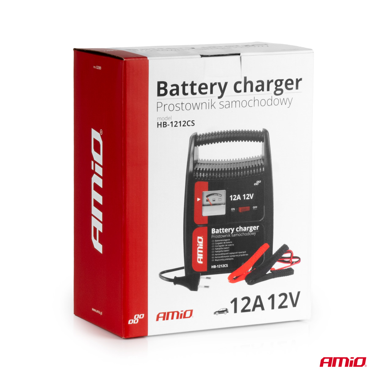 Nabíjačka auto/moto batérií 12A, 12V AMiO SBC-12A