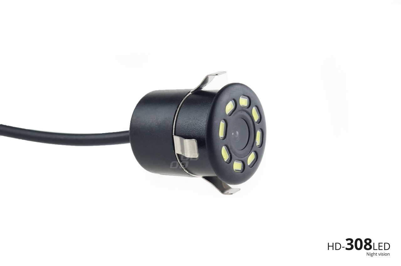 Parkovací asistent TFT02 4,3" s kamerou HD-308-LED 4-senzorové čierne Truck