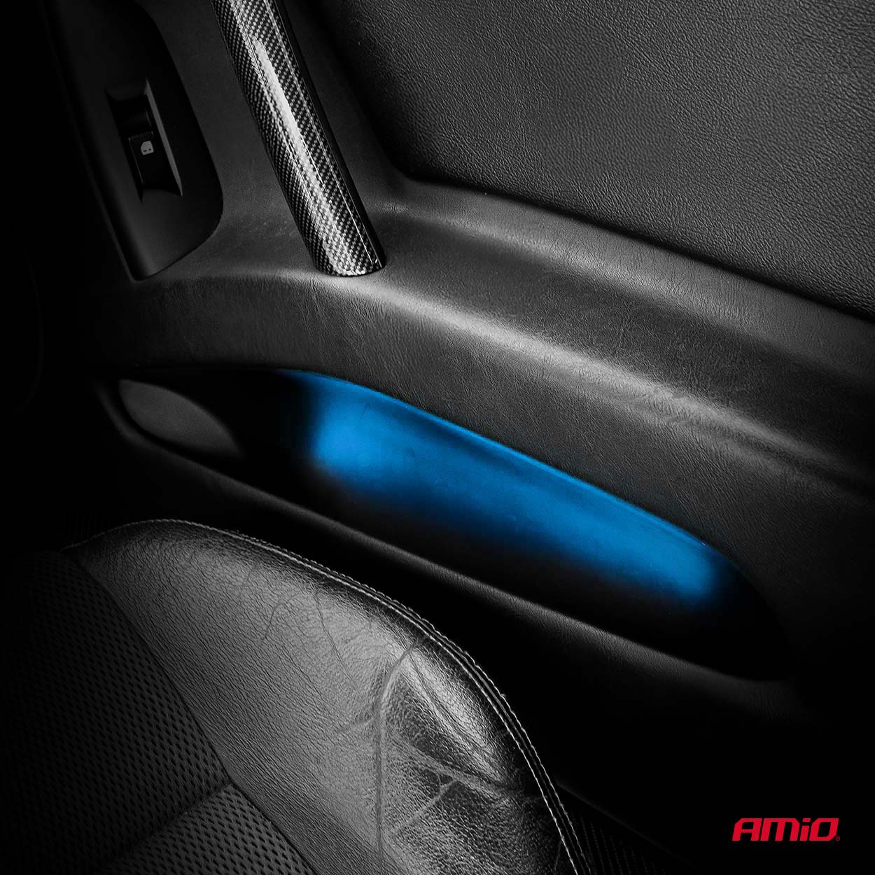LED pásiky COB do auta modrá 2x30 cm 12 V AMiO-04571