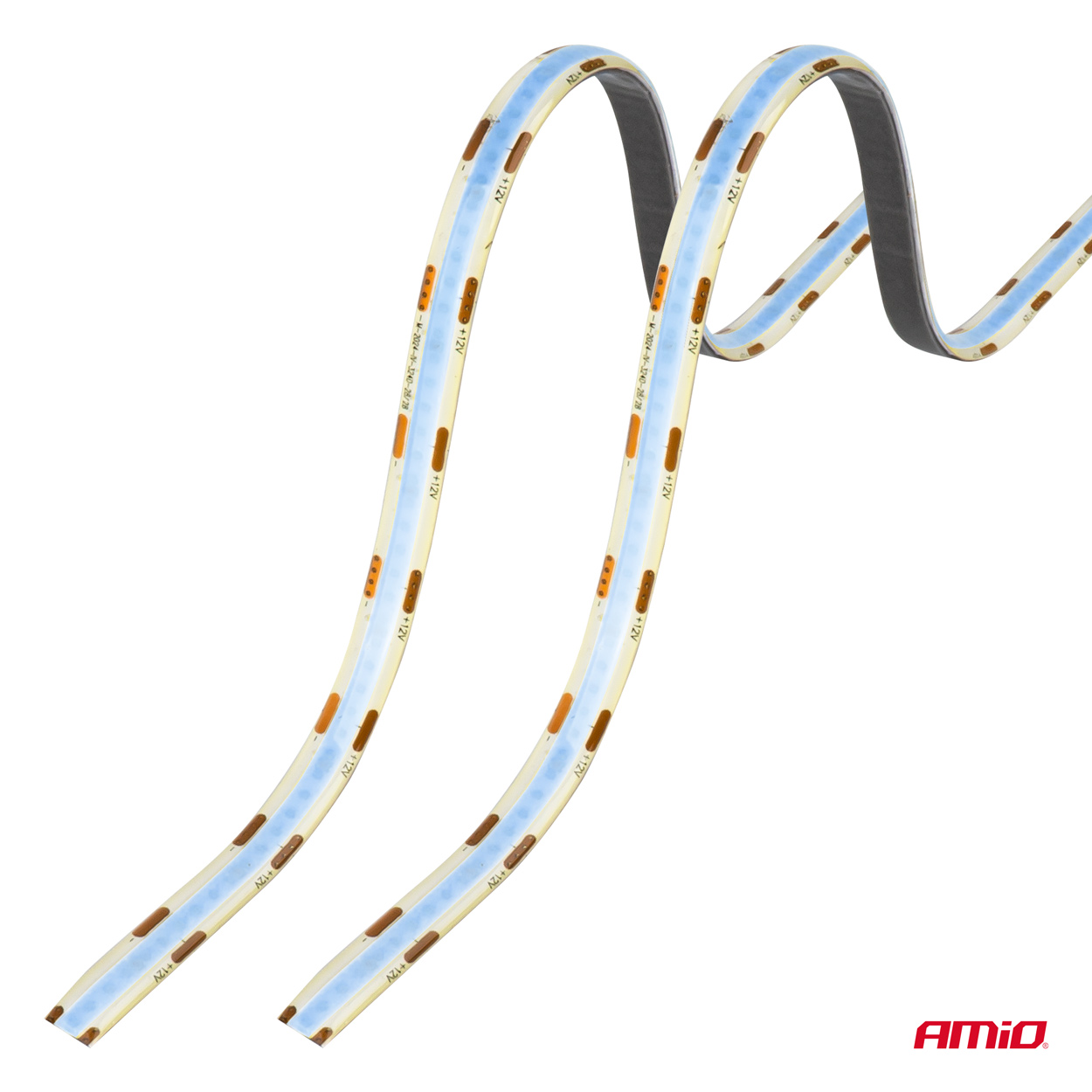 LED pásiky COB do auta modrá 2x30 cm 12 V AMiO-04571
