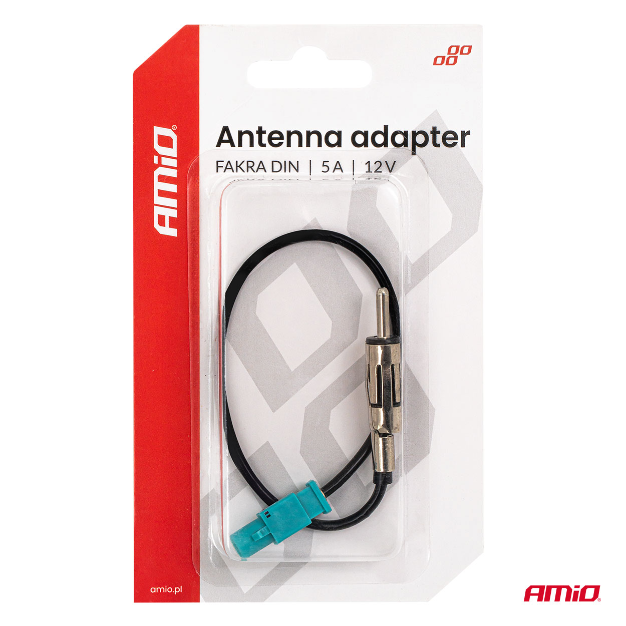 Anténny adaptér FAKRA DIN 5A 12V AMiO-04443