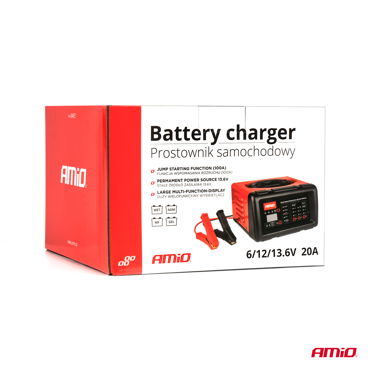 Nabíjačka batérií 20A 6V 12V AMiO-04057