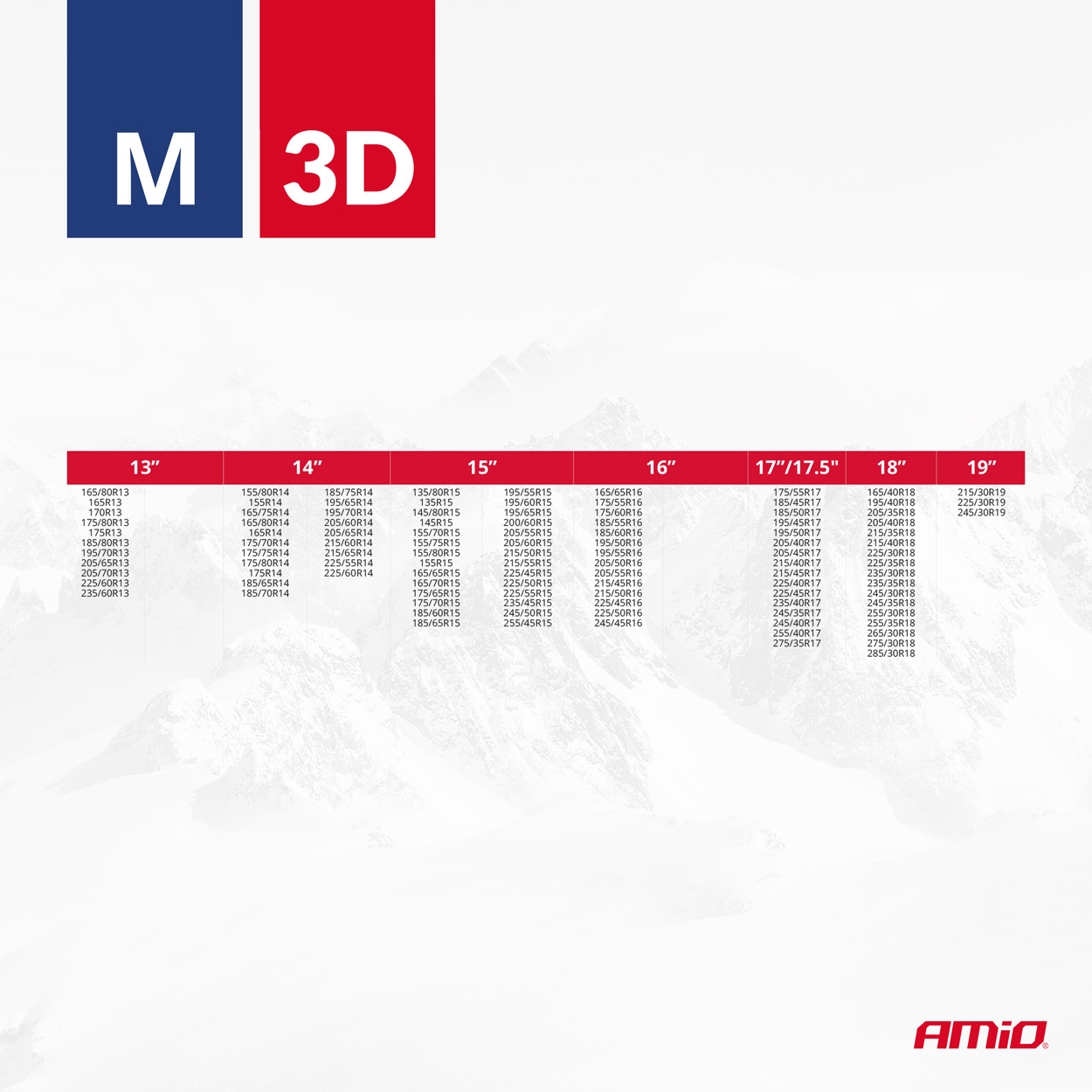 Textilné snehové reťaze 3D M EN16662-1 Önorm V5121 2 ks AMIO-04508