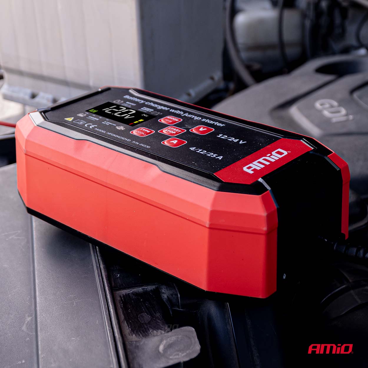 Nabíjačka digitálna BOOST AGM GEL STD LiFePo4 MAX 25A 12/24V PRO AMiO-04530