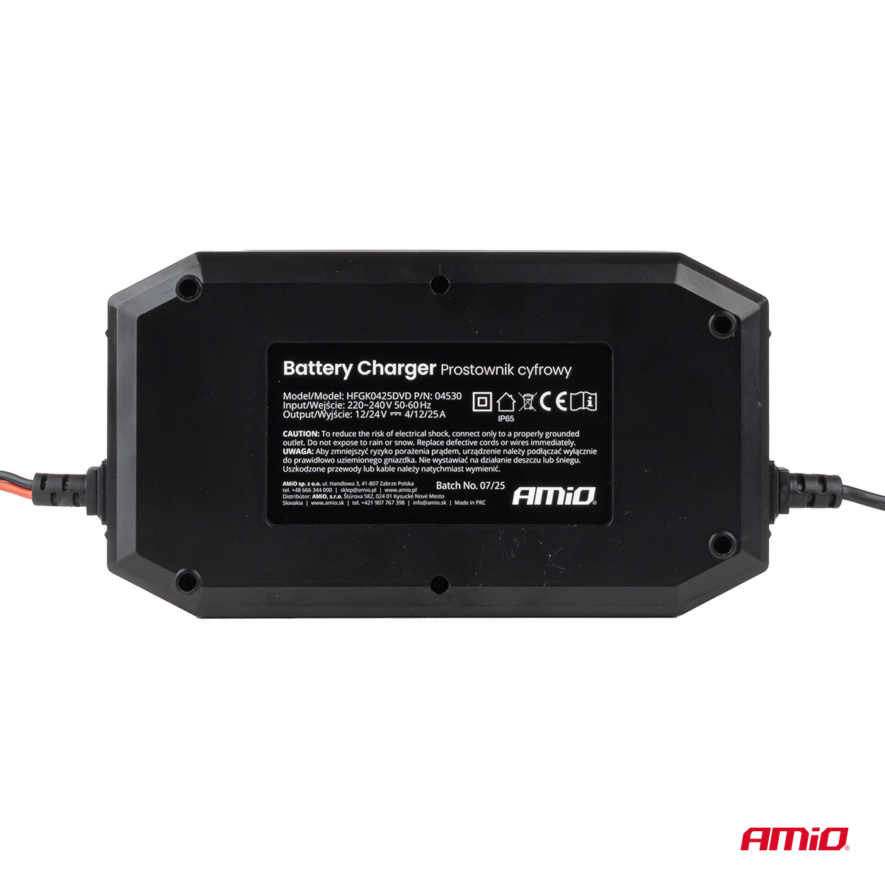 Nabíjačka digitálna BOOST AGM GEL STD LiFePo4 MAX 25A 12/24V PRO AMiO-04530