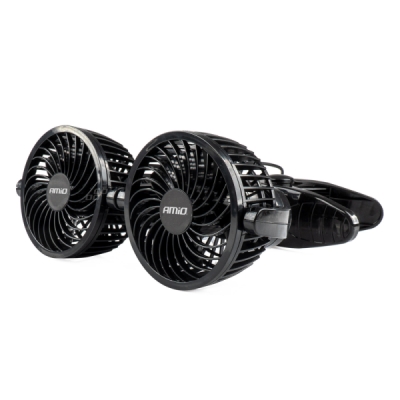 Ventilátor do auta s klipom 2x4" 24V