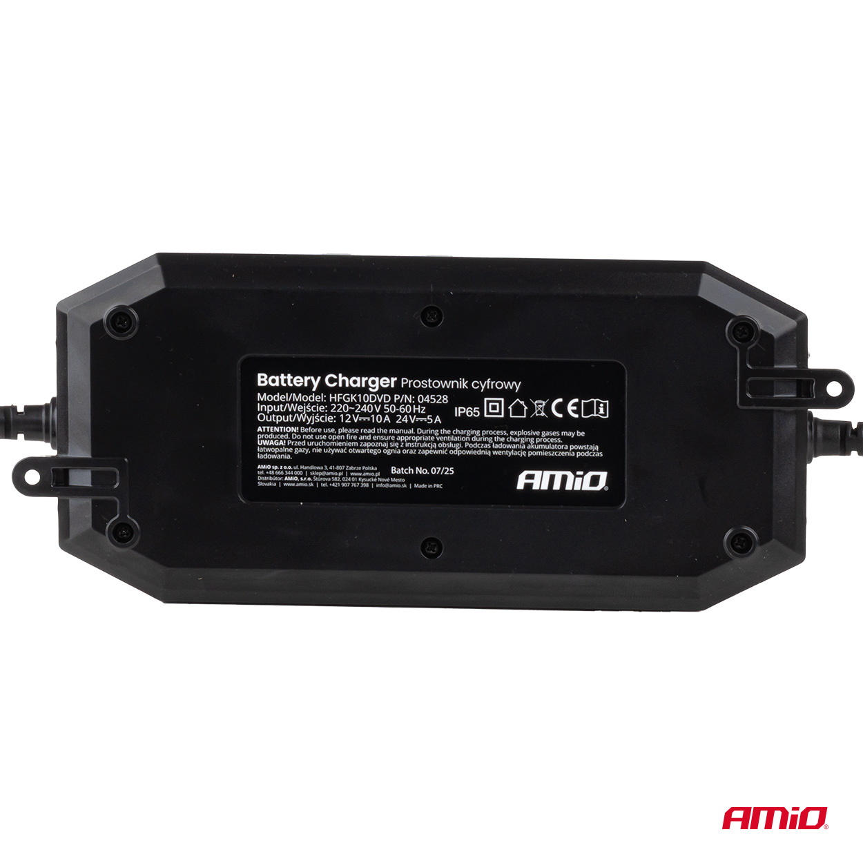 Nabíjačka digitálna AGM GEL STD LiFePo4 MAX 10A 12/24V PRO AMiO-04528
