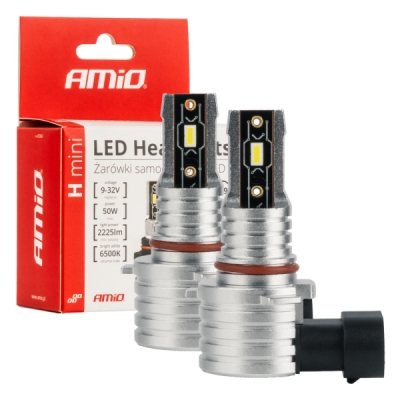 LED žiarovky hlavného svietenia HB3 9005/HIR1 9011/H10 H-mini Series AMiO-03334