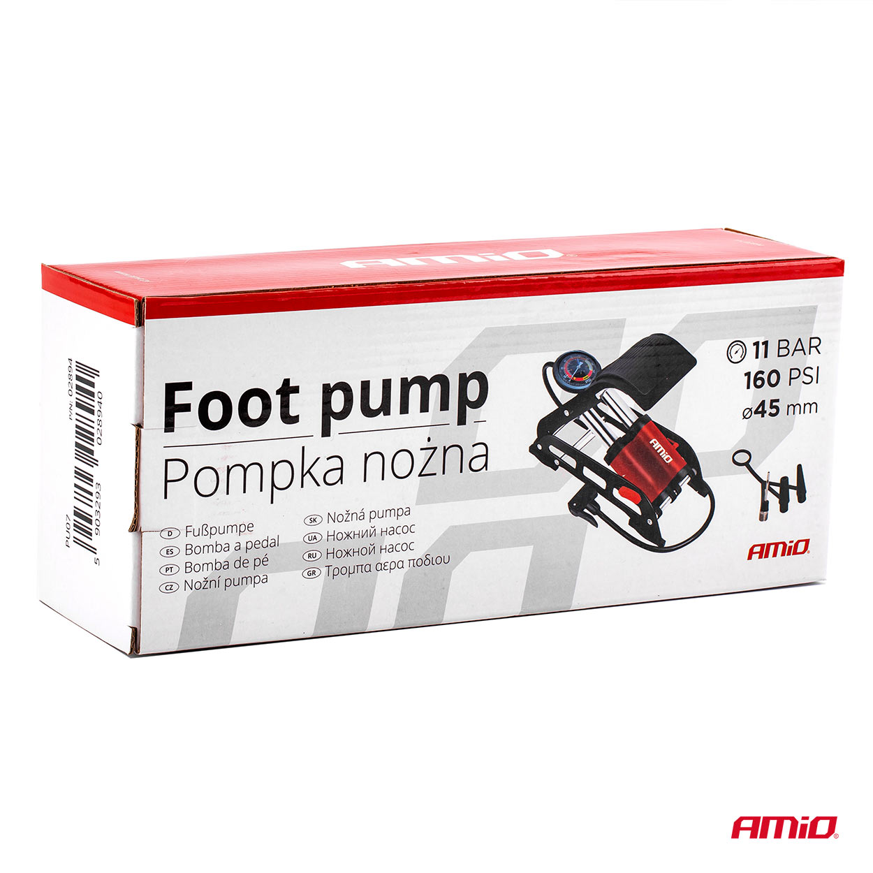 Nožná pumpa HQ 2xO45mm PU07
