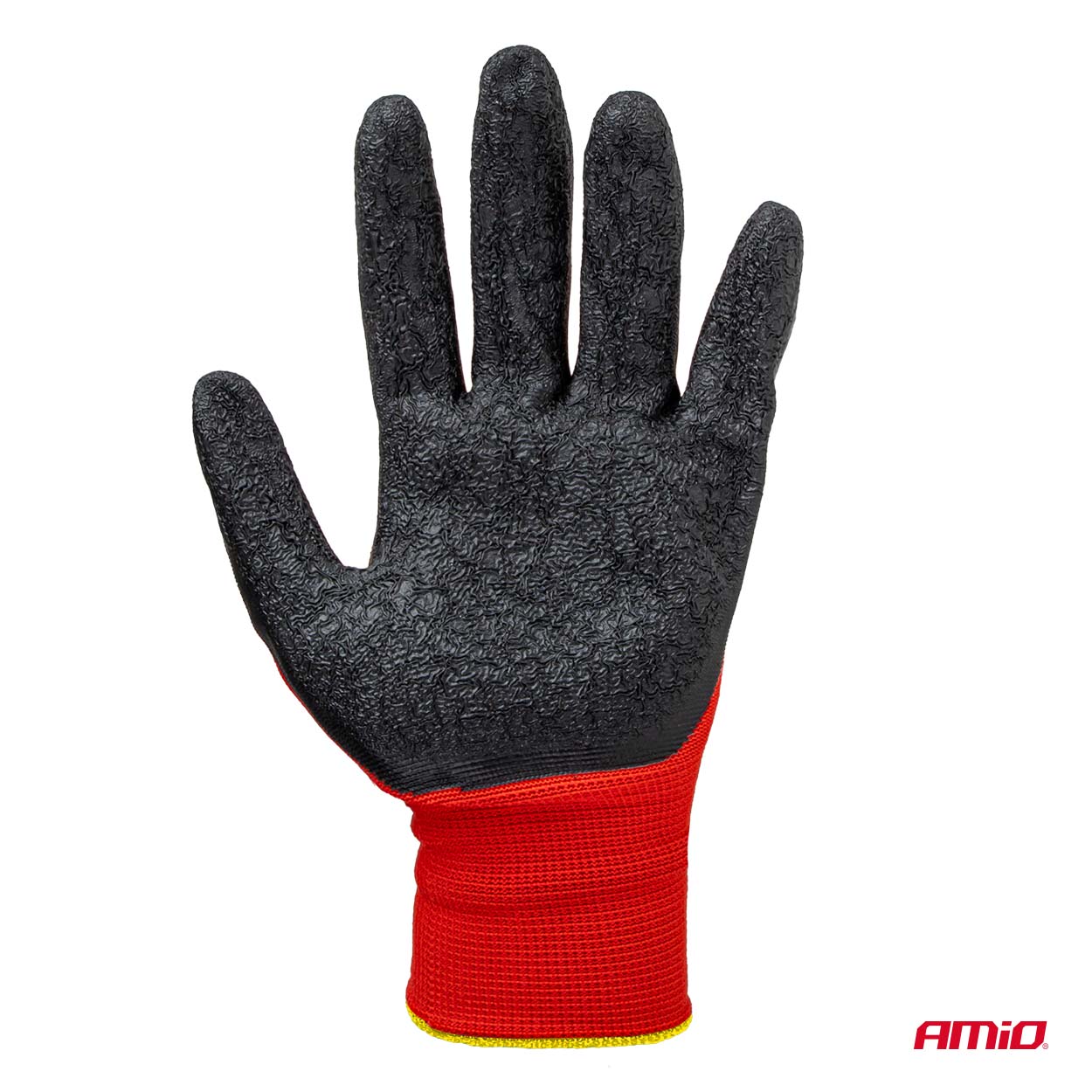 Ochranné rukavice polyesterové, potiahnuté latexom, veľkosť 10 (2 páry), trieda 2121X – AMiO-04637