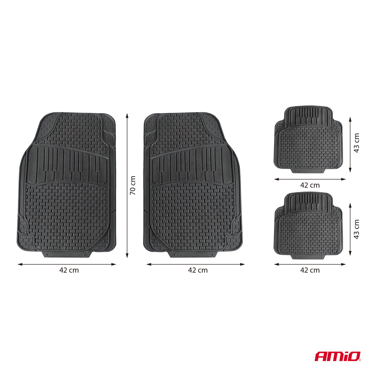 Univerzálne autokoberce PVC CM-01 AMIO-04885
