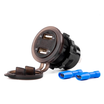 Nabíjačka 2xUSB 12/24V MOD-0612V 24V MOD-06 AMiO-02856
