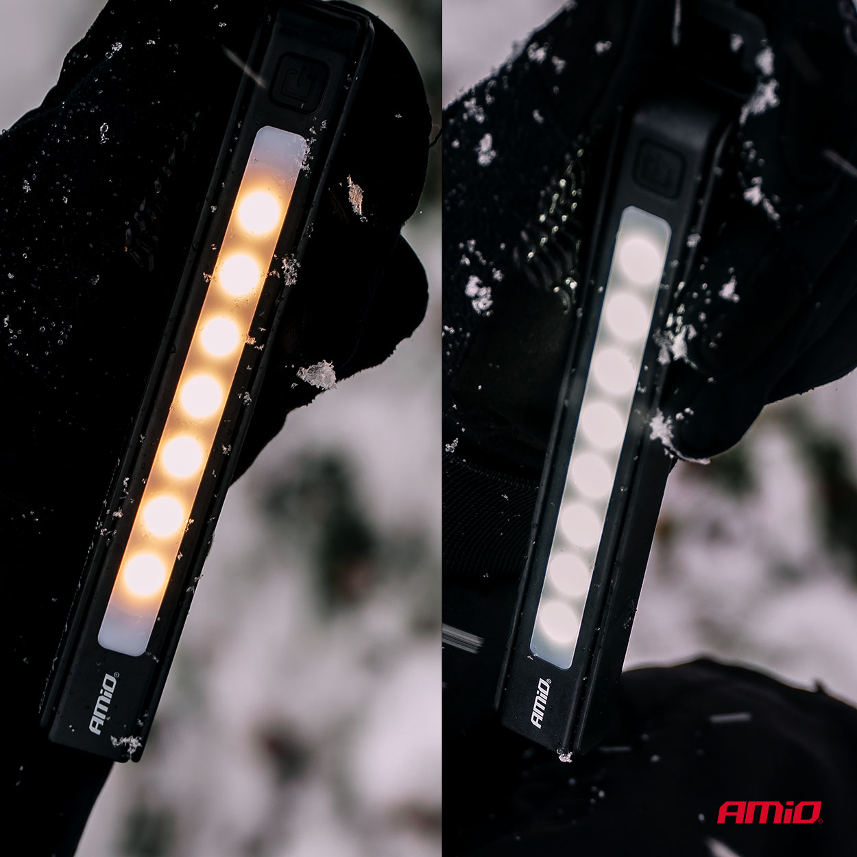 LED inšpekčné baterky, 10 kusov AMiO-04670