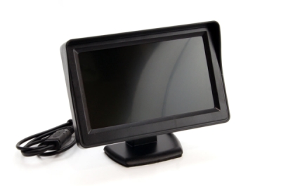 Parkovací asistent TFT01 4,3” s kamerou CAM-308 LED, 4-senzorové čierne