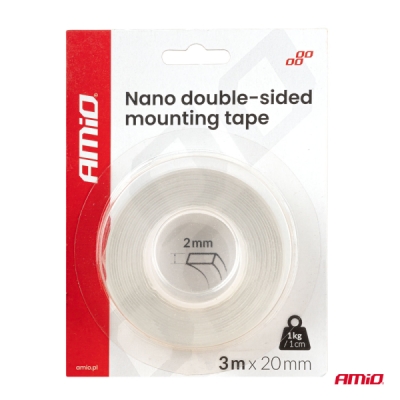 Obojstranná nano páska 20 mm × 3 m × 1 mm AMiO-04847