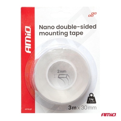 Obojstranná nano páska 20 mm × 3 m × 1 mm AMiO-04848