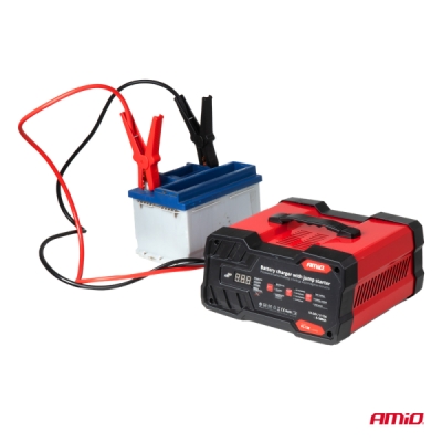 Nabíjačka so štartovacou funkciou 12A 12/24V 75A AMiO-02400
