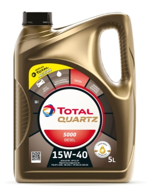 Motorový olej Total Quartz 5000 Diesel 15W-40 5L
