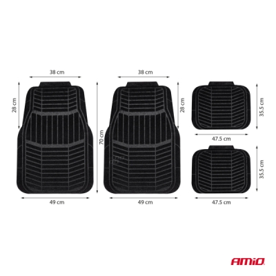 Textilné autokoberce TCM-01 AMiO-04695