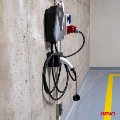 Trojfázová nástenná nabíjačka pre elektrické vozidlá 11kW 16A 400V AMiO-04842