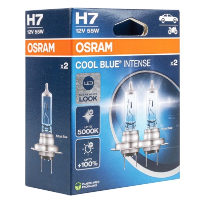 Halogénové žiarovky Osram H7 12V 55W PX26d Cool BlueCool Blue NEXT GEN 2 ks