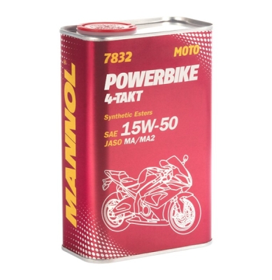 Motorový olej MANNOL 7832 4-TAKT Powerbike 1L