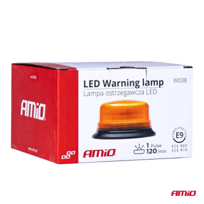 Výstražný maják pevný W03B na 3 skrutky R65 R10 36LED 12 / 24V IP56