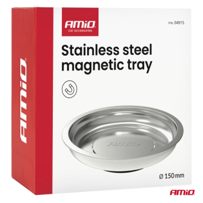 Magnetická miska z nehrdzavejúcej ocele 150mm AMiO-04915