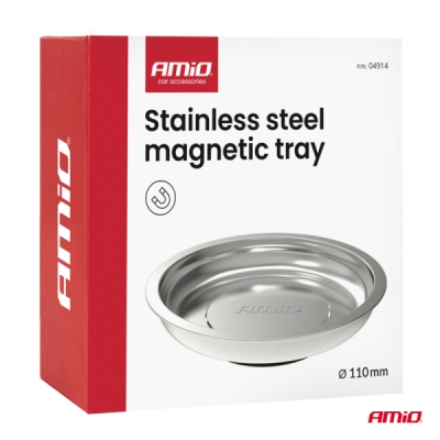 Magnetická miska z nehrdzavejúcej ocele 110mm AMiO-04914