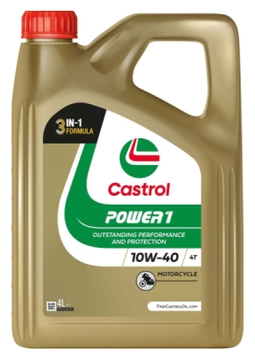 Motorový olej CASTROL POWER1 4T 10W-40 4L 15F5A1