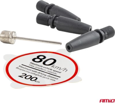 Sada na opravu defektov a hustenie pneumatík 19mm 12V AMIO-04929