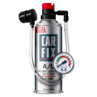 CARFIX Z_5AB – Chladivo do autoklimatizácie R134a 5v1 s plniacou hadicou 400 ml
