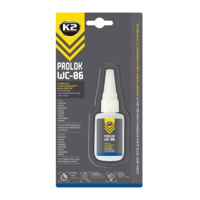K2 - Kyanoakrylátové lepidlo s nízkou viskozitou 20g