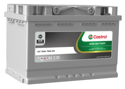 Štartovacia batéria Castrol AGM 70Ah 760A P