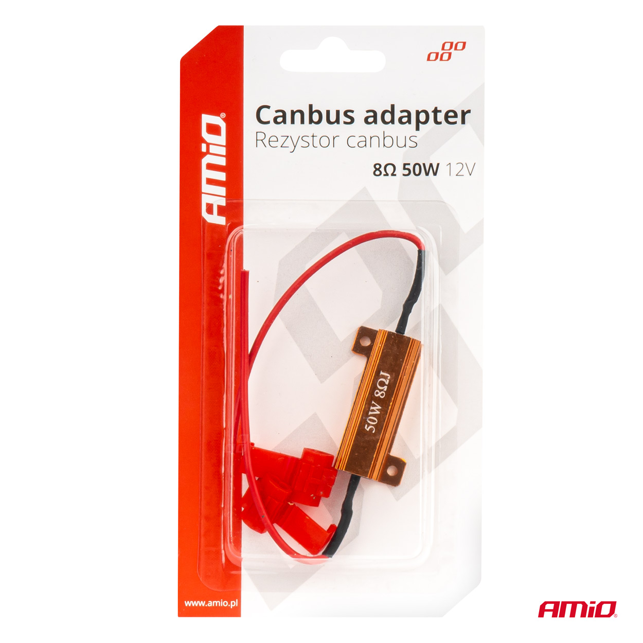 Rezistor pre LED žiarovky CANBUS 8? 50W AMiO-04095