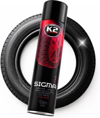 K2 - Lesklý a ochranný sprej na pneumatiky SIGMA AERO PRO 600ml