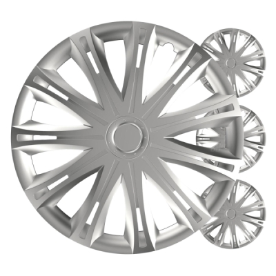 Puklice Spark 14” strieborná sada 4ks COLOR BOX
