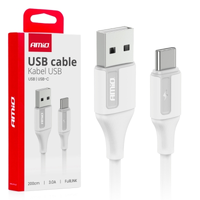 Kábel USB na USB-C 3A 200cm FullLINK AMiO-03918