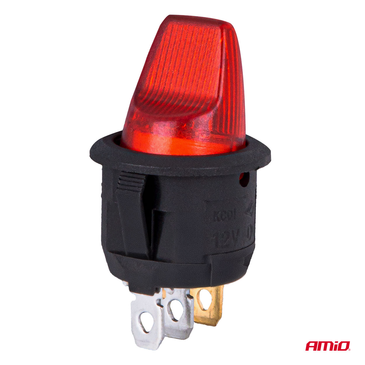 Prepínač s červeným podsvietením 20A 12V AMiO-04438